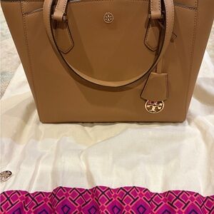Tory Burch Brown Leather Tote